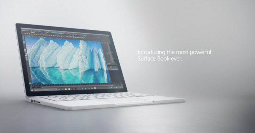 Microsoft представила гибридный планшет Surface Book i7