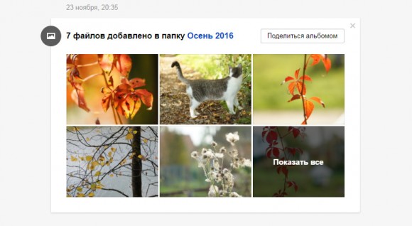 В Яндекс.Диске появилась лента событий