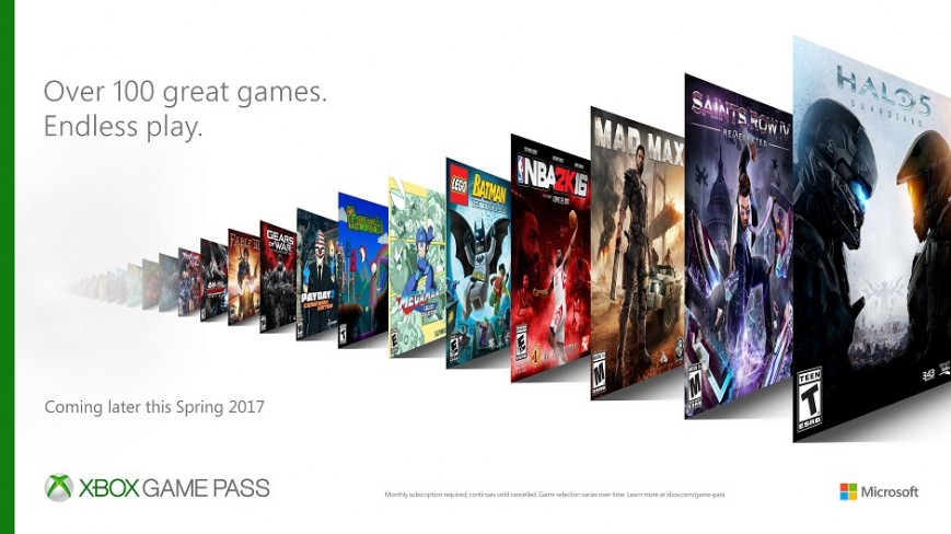 Microsoft анонсировала игровой сервис Xbox Game Pass