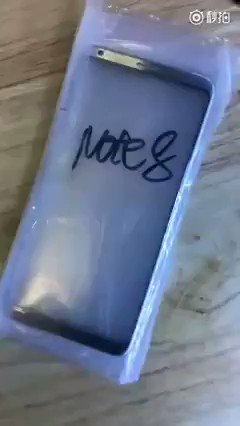 Передняя панель Samsung Galaxy Note 8 показалась на видео