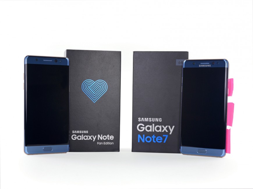 Восстановленный Samsung Galaxy Note Fan Edition разобрали и изучили