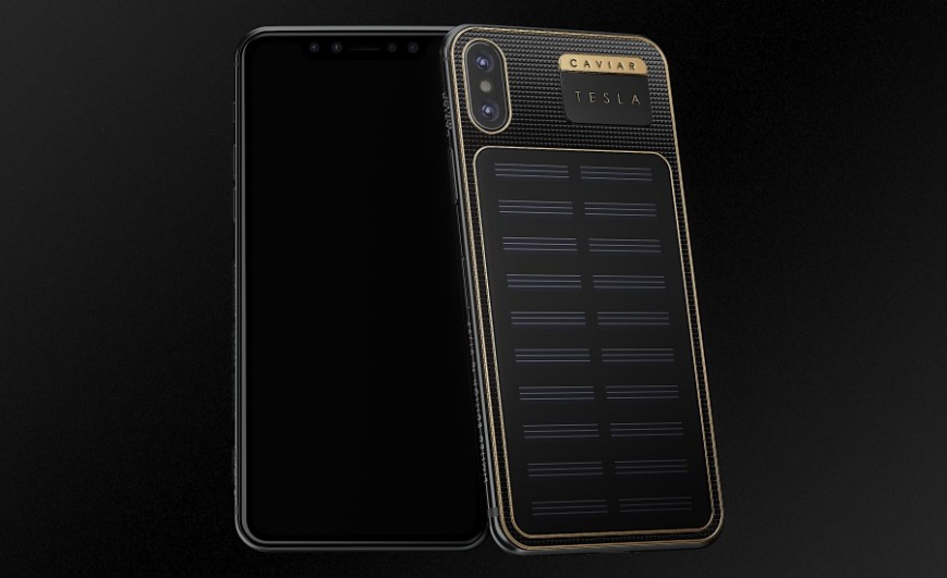 Caviar запускает iPhone X с зарядкой от солнца
