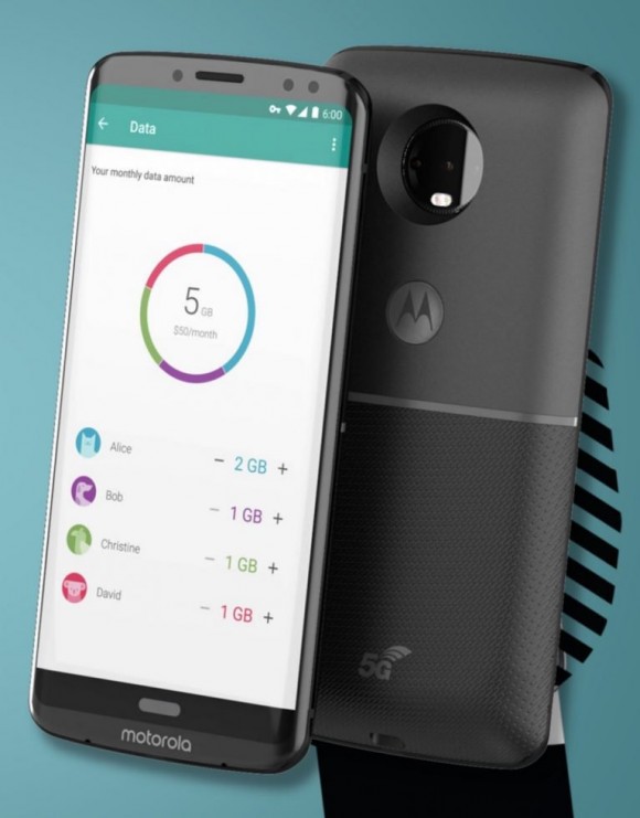 Безрамочный смартфон Moto Z3 получил изогнутый дисплей