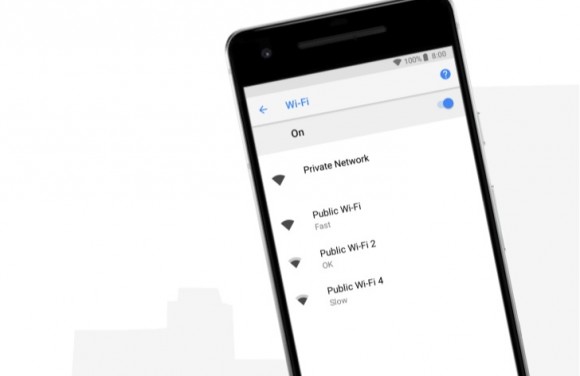 Android 8.1 Oreo показывает скорость сетей Wi-Fi до подключения