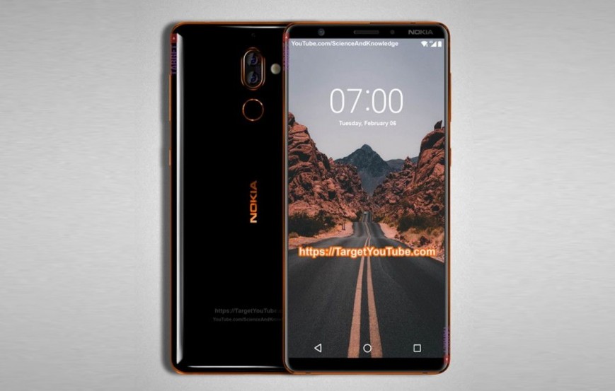 Безрамочный смартфон Nokia 7 Plus показался на рендерах и видео