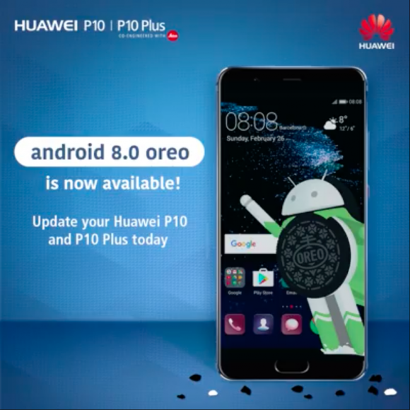 Смартфоны Huawei P10 и P10 Plus начали обновляться до Android 8.0 Oreo