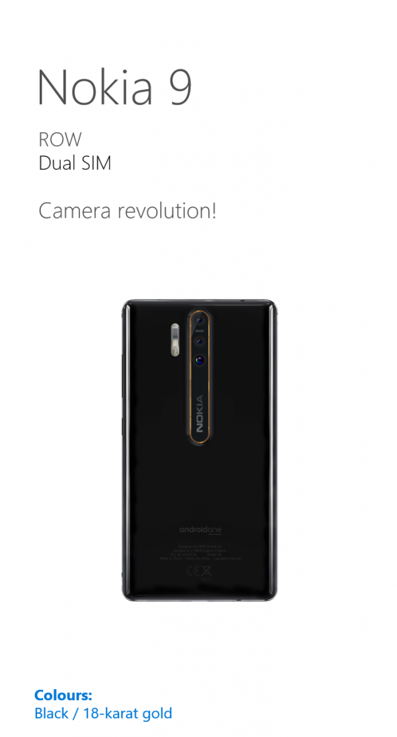 Смартфону Nokia 9 обещают тройную камеру