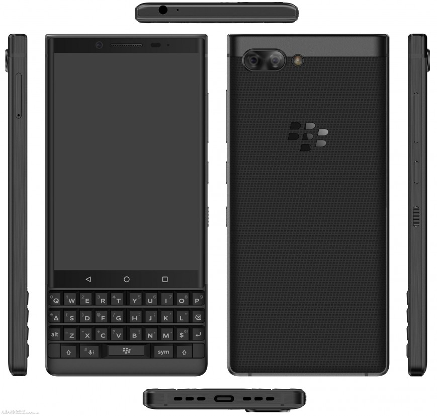 Смартфон BlackBerry Athena с QWERTY-клавиатурой показался на рендерах