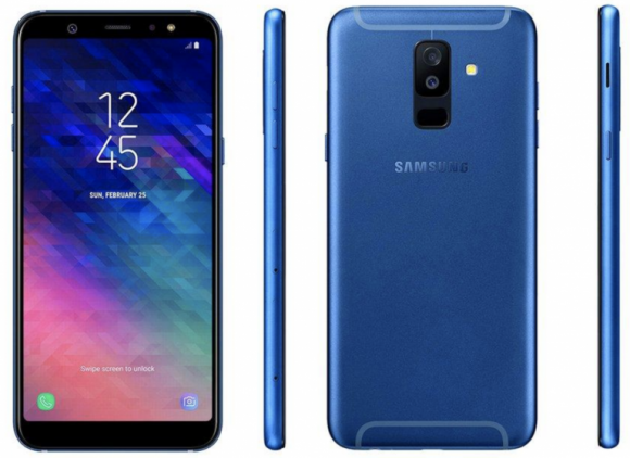 Смартфон Samsung Galaxy A6+ показался на рендерах