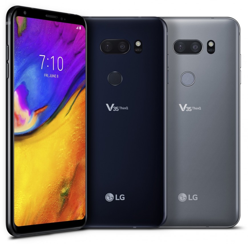 Безрамочный смартфон LG V35 ThinQ представлен официально