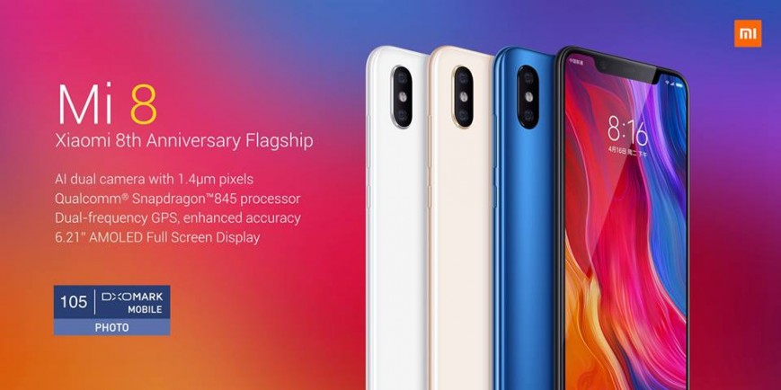 Юбилейный флагманский Xiaomi Mi 8 представлен официально