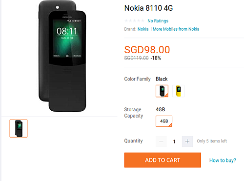 Возрождённый телефон-банан Nokia 8110 из «Матрицы» выходит в продажу