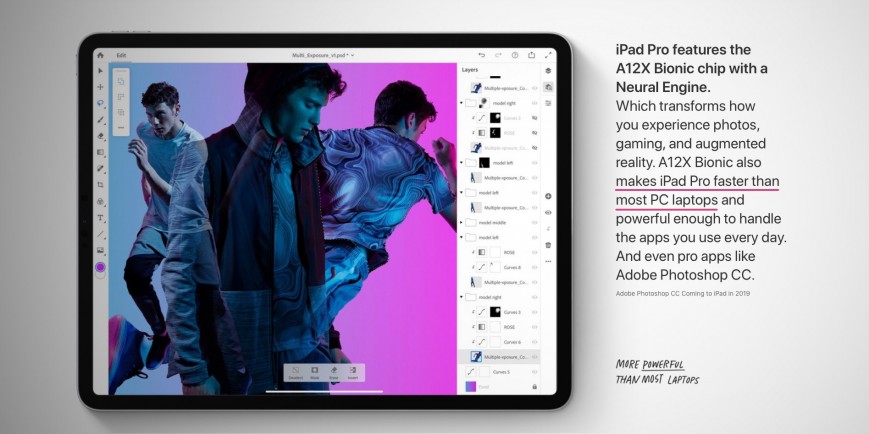 Новый iPad Pro показал производительность на уровне MacBook Pro