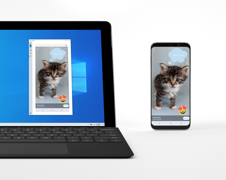 Последнее обновление Windows 10 позволяет зеркально отражать смартфон на компьютере