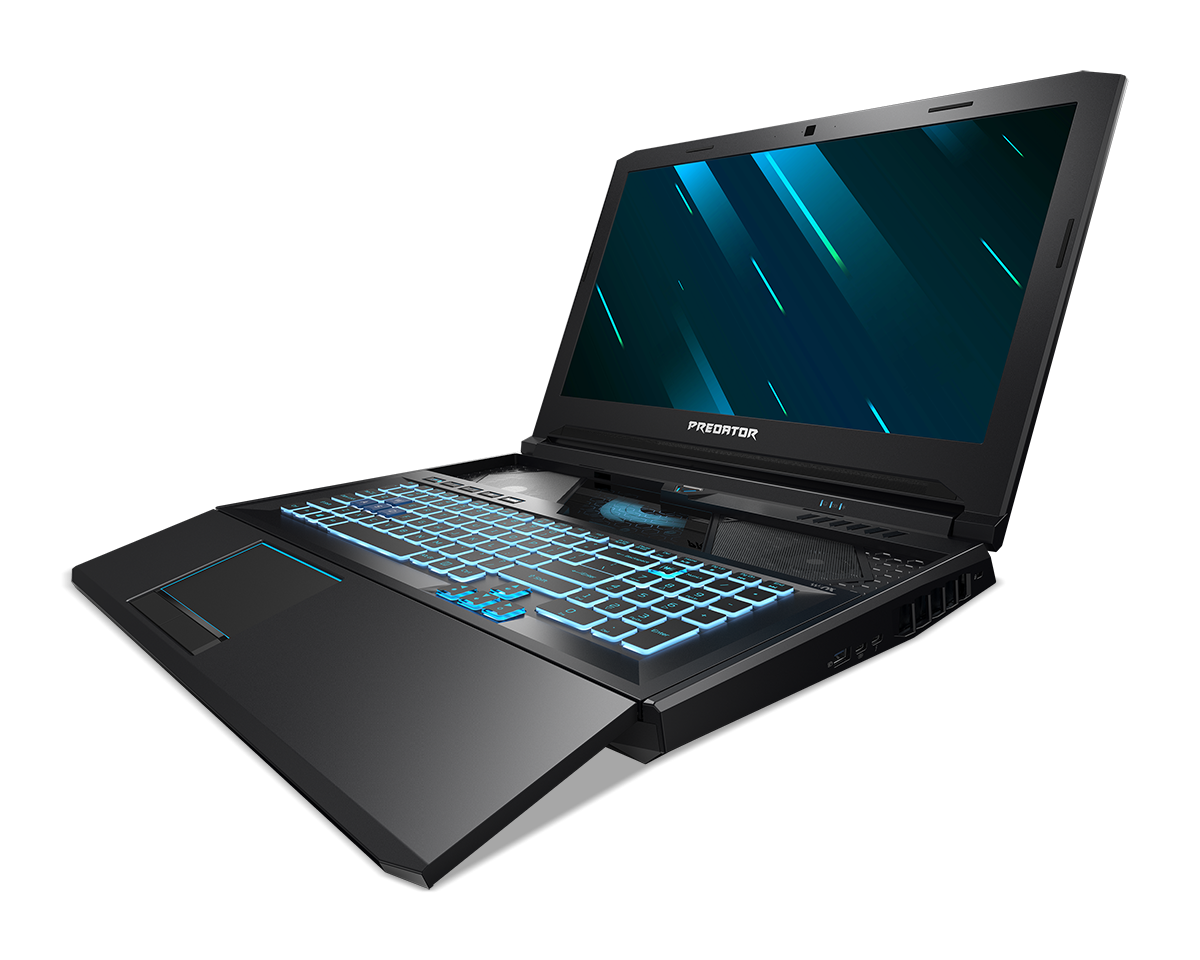 Мощнейший ноутбук Acer Predator Helios 700 получил клавиатуру-слайдер, улучшающую охлаждение