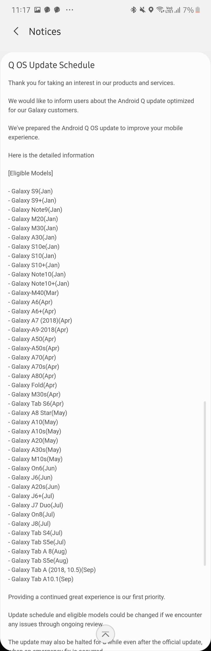 Названы смартфоны Samsung, которые не обновятся до Android 10