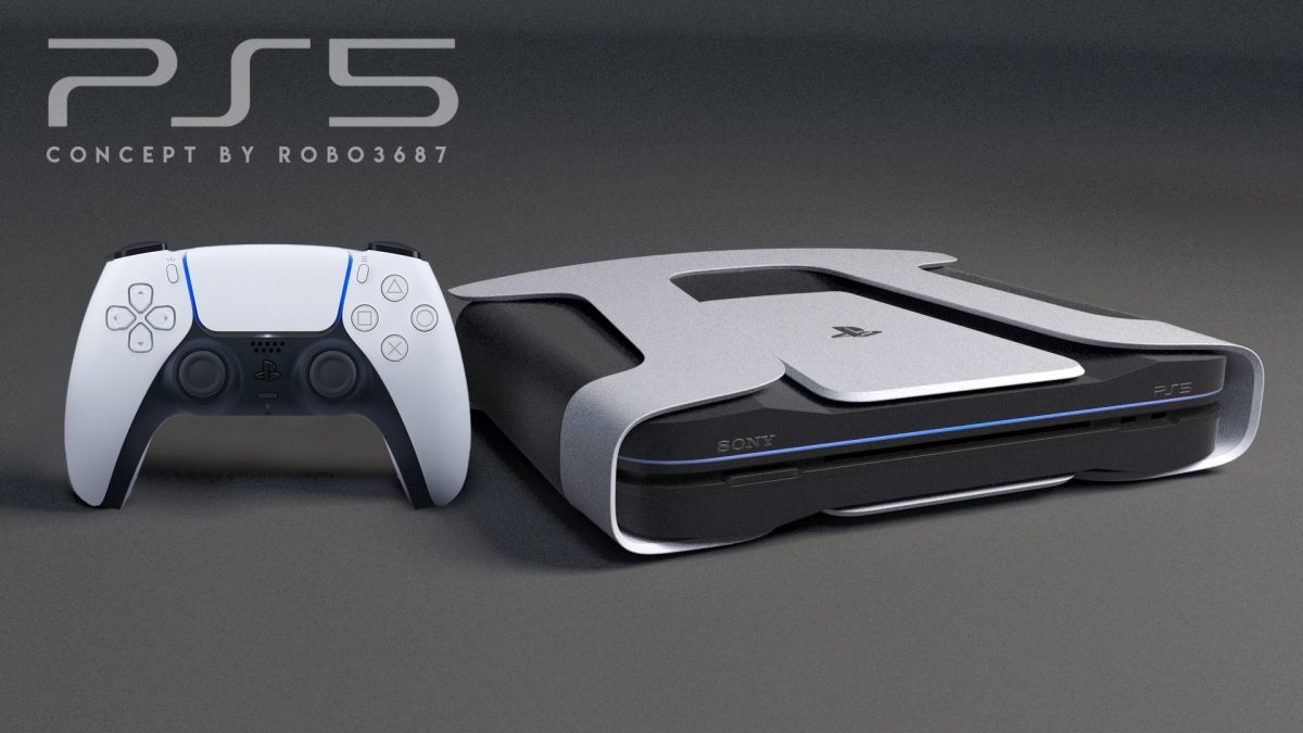 В сети появились фанатские изображения PlayStation 5 в стиле нового контроллера DualSense