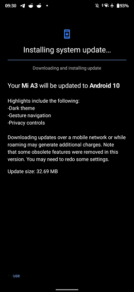 Xiaomi вновь выпустила обновление до Android 10 для Mi A3 после множества ошибок в предыдущих апдейтах