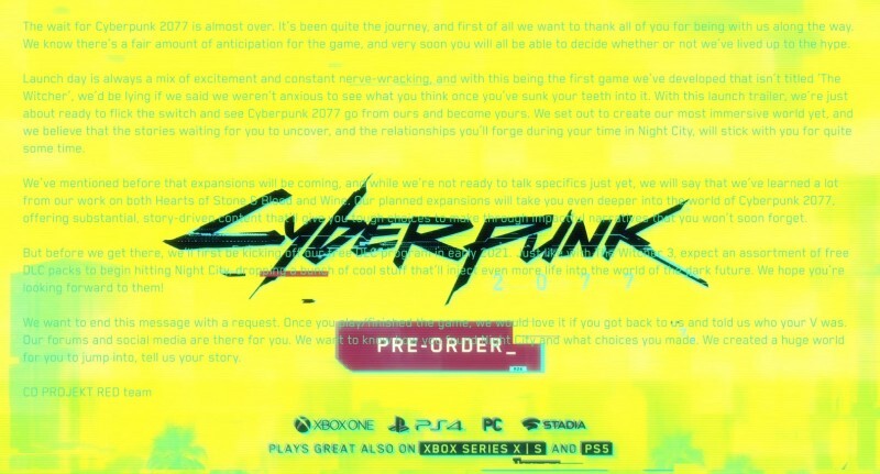 В финальном трейлере Cyberpunk 2077 нашли пасхалку от разработчиков длиной в доли секунды
