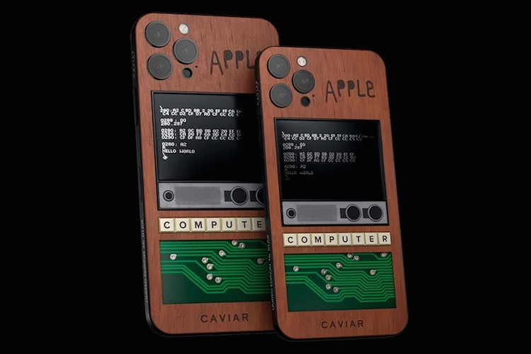 Российский бренд Caviar представил iPhone 12 Pro с куском платы компьютера Apple-1