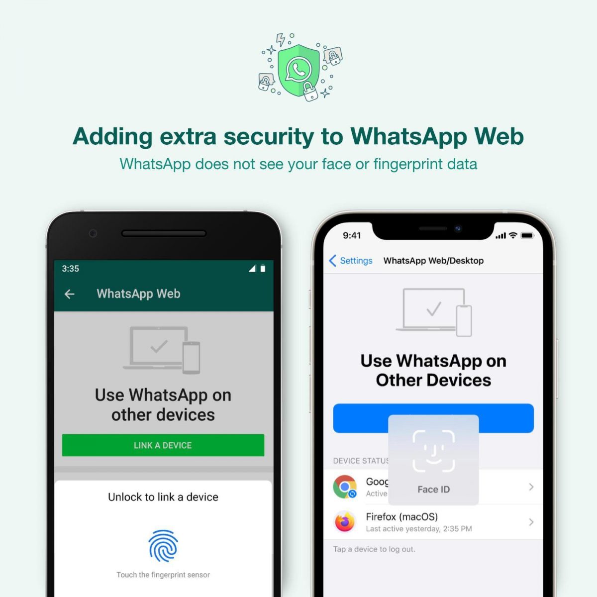 WhatsApp заставит пользователей использовать отпечаток пальца для входа в мессенджер через браузер