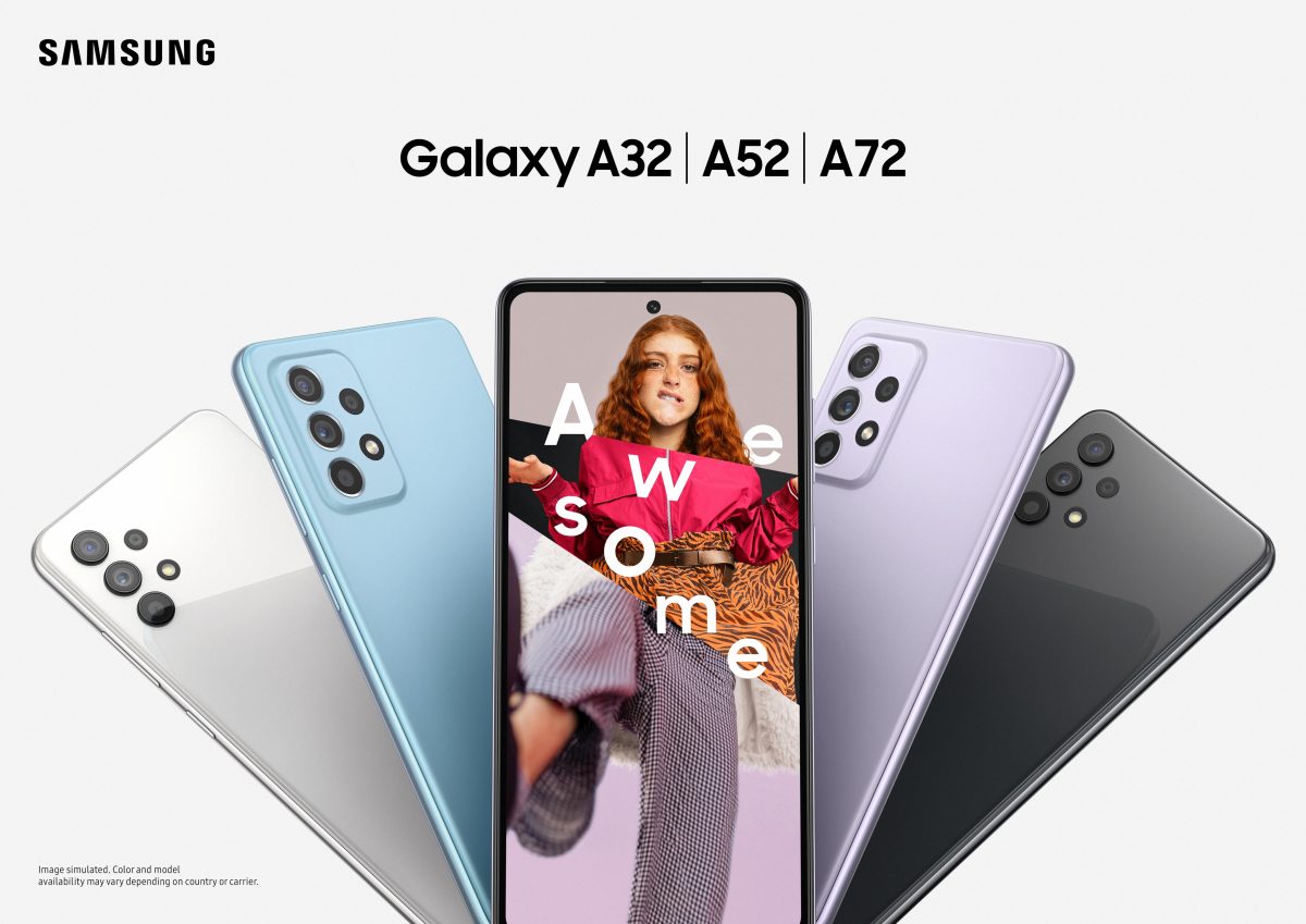 Samsung объявила российские цены смартфонов среднего уровня Galaxy A52 и A72