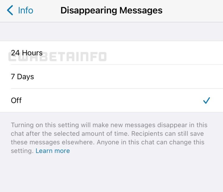 В WhatsApp появится возможность отправлять исчезающие через сутки сообщения