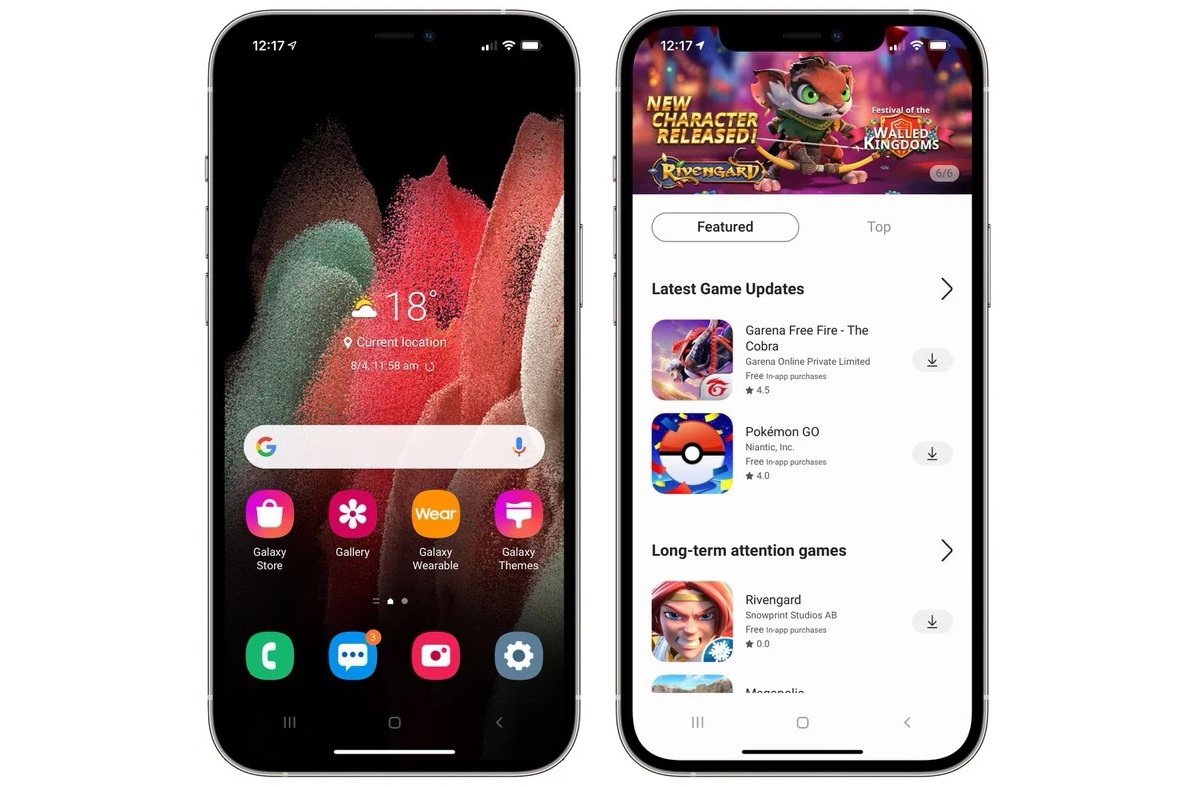 Samsung выпустил приложение для «примерки» Android на iPhone