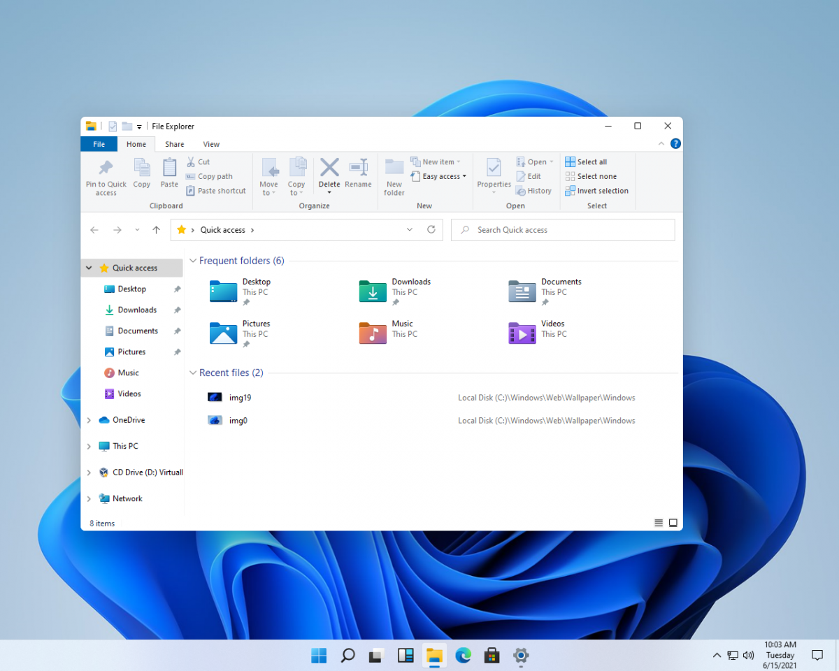 Внешний вид Windows 11 показали на скриншотах