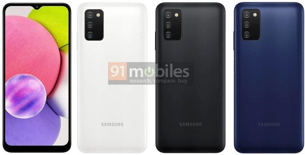 В сеть «утекли» фотографии нового недорогого смартфона Samsung Galaxy A03s