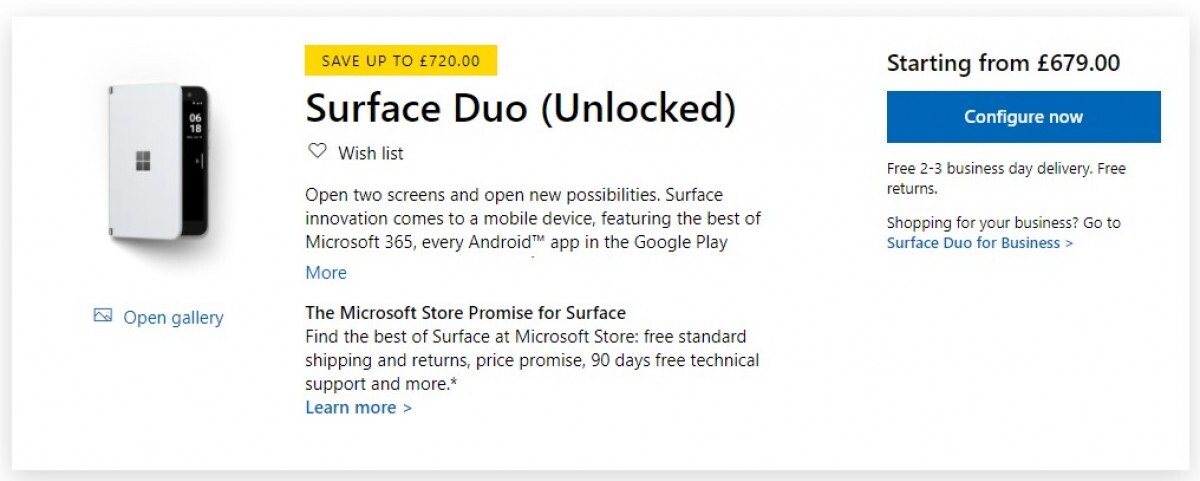 Флагманский смартфон Microsoft с двумя дисплеями продаётся в два раза дешевле изначальной цены