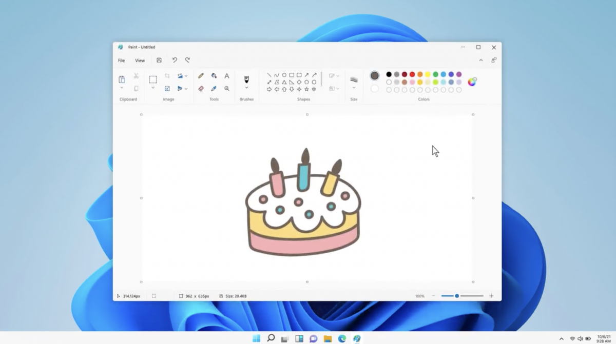 Microsoft опубликовала видео с новым дизайном Paint для Windows 11