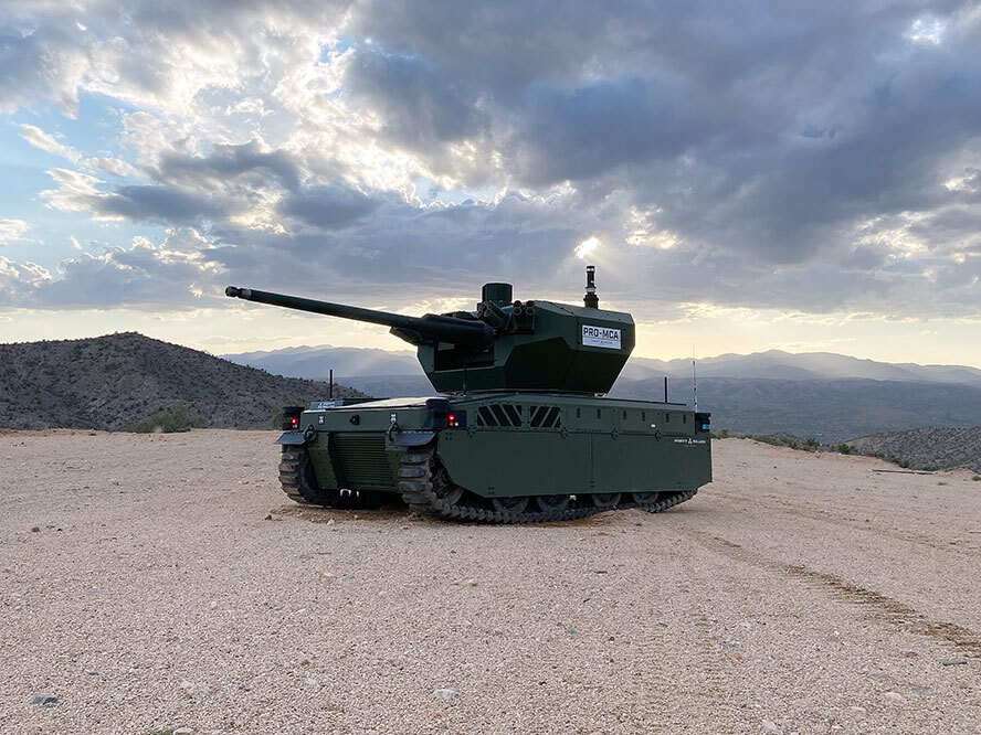 Испытания американского робота-танка в ретро-стиле попали на видео