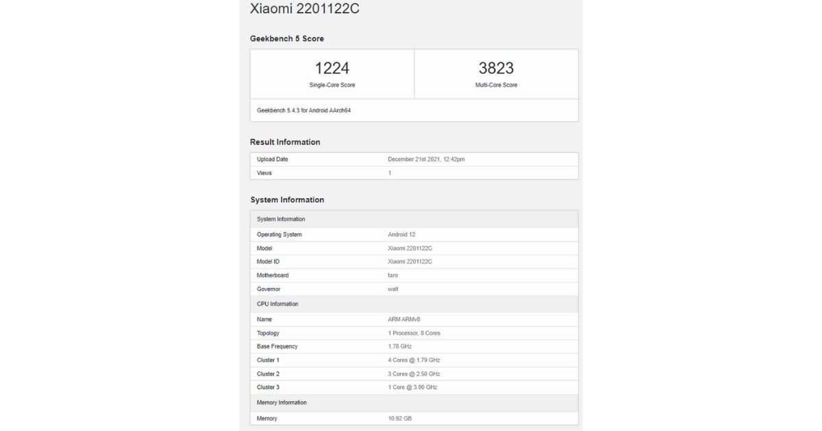 Флагманский смартфон Xiaomi 2022 года в бенчмарках: подозрительно медленно