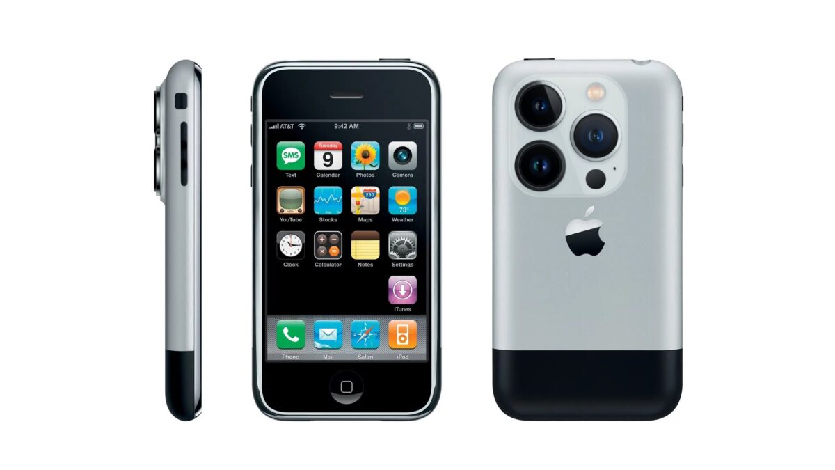 Как выглядел бы самый первый iPhone с камерами от последнего