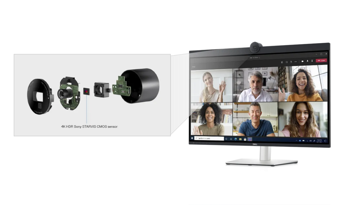 Огромная 4K-вебкамера и встроенный USB-хаб — Dell анонсировала новый 4К-монитор