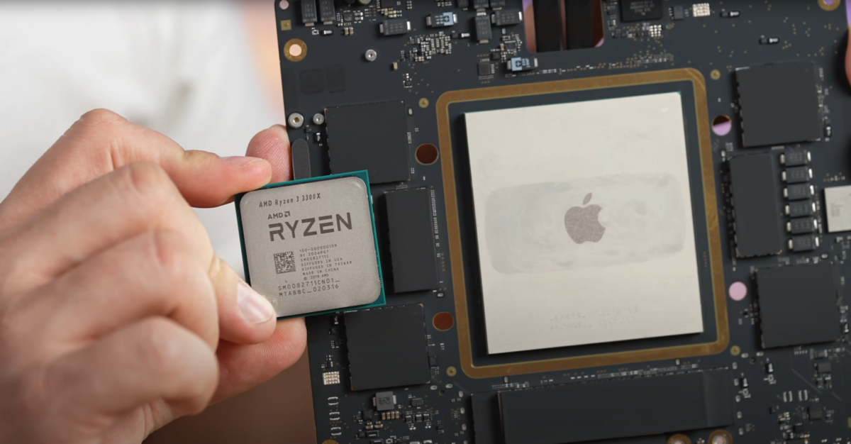 Великан: процессор Apple оказался почти в три раза крупнее AMD Ryzen
