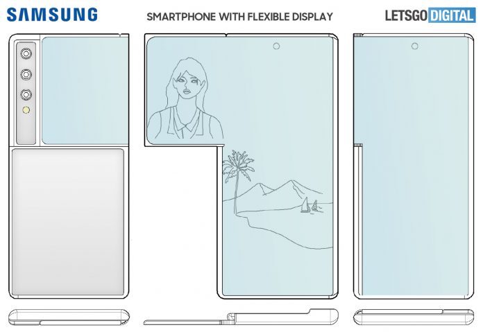 Samsung изобрела смартфон со странным P-образным дисплеем
