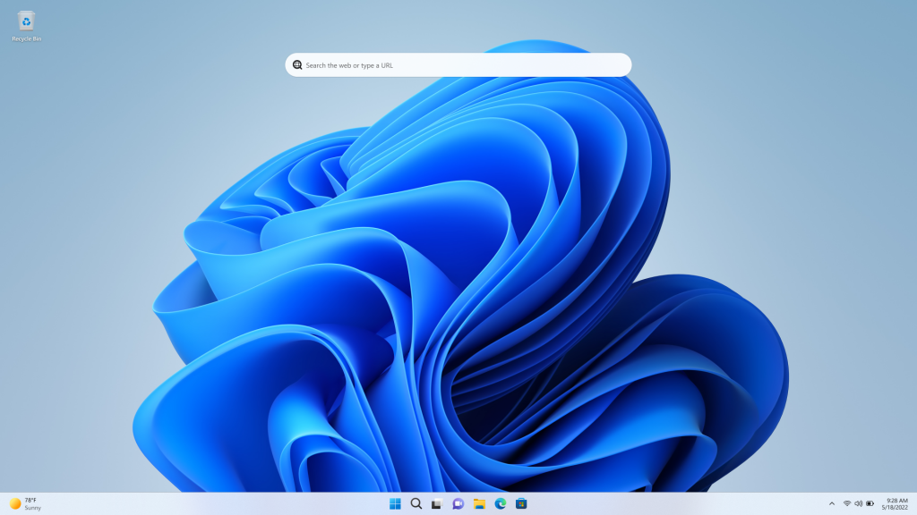 Пользователи Windows 11 смогут искать в интернете прямо с рабочего стола системы