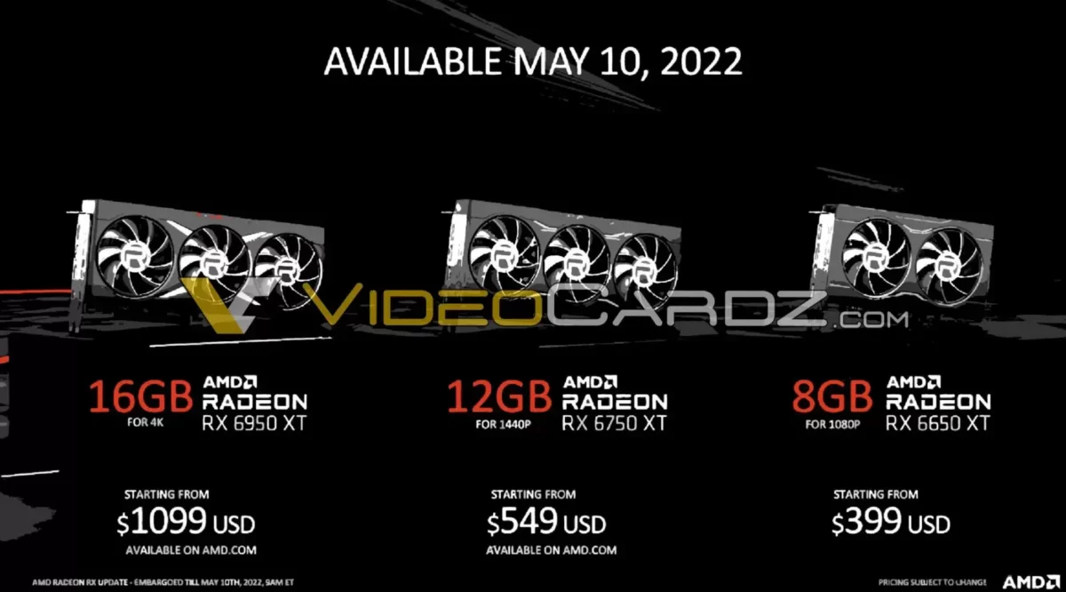 Случайная утечка раскрыла дату анонса и стоимость новых игровых видеокарт AMD