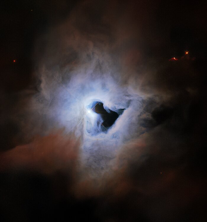 Фото: телескоп «Хаббл» заглянул в «замочную скважину» космоса